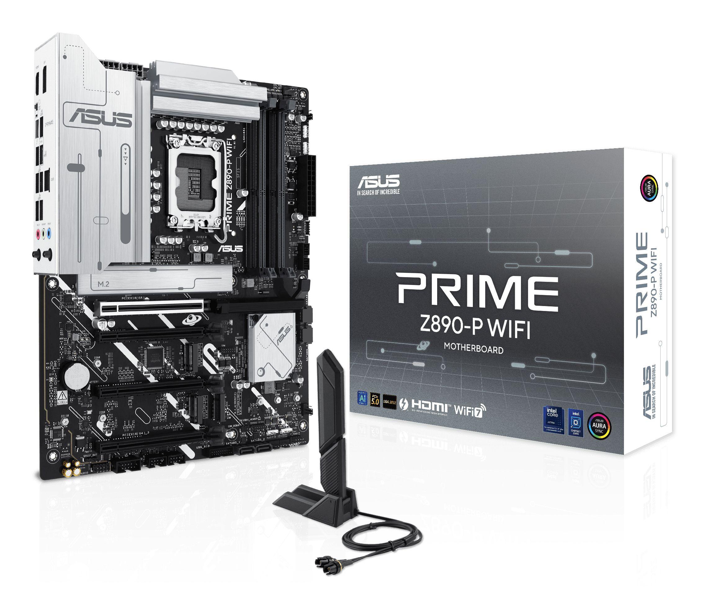 Motherboard ASUS PRIME Z890-P WIFI (LGA 1851 (Socket V1) - Intel Core Ultra - ATX - Preto)