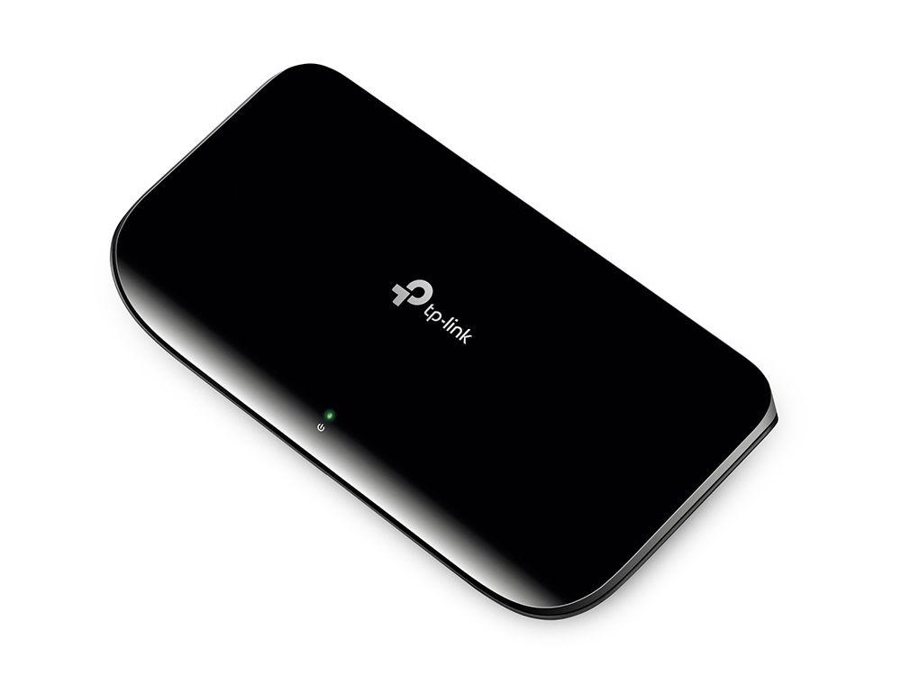 Switch TP-LINK TL-SG1008D V8 (Gigabit Ethernet - 2 MB - 16 Gbit/s - Preto) — miniatura 5