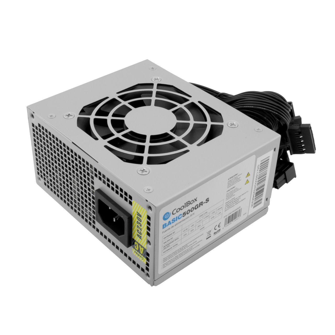 Fonte de Alimentação SFX COOLBOX BASIC500GR-S (SFX - 500 W - Não modular - Branco)