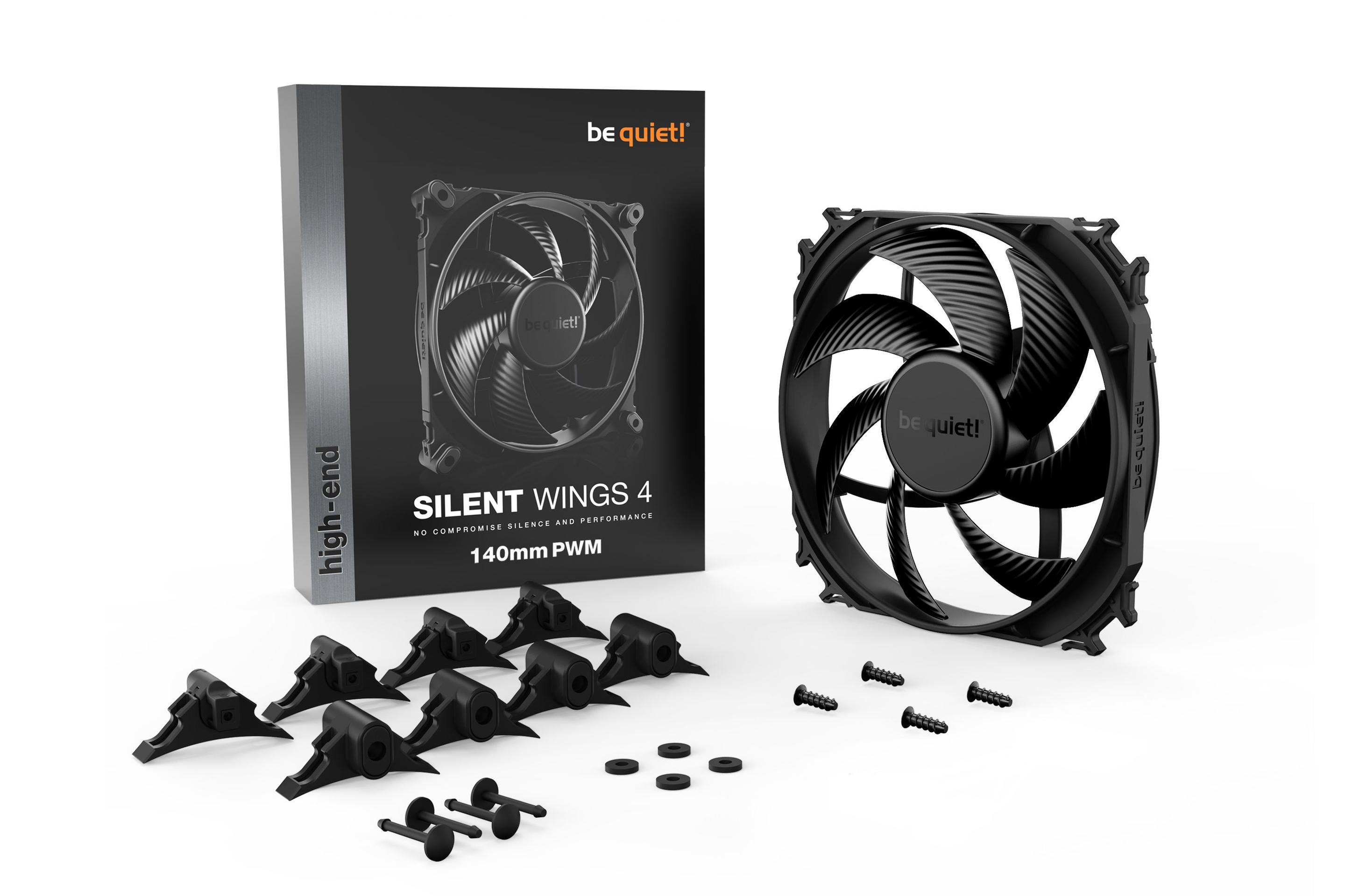 Ventoinha BE QUIET! Silent Wings 4 PWM BL096 (3,6 W - Preto), miniatura 4