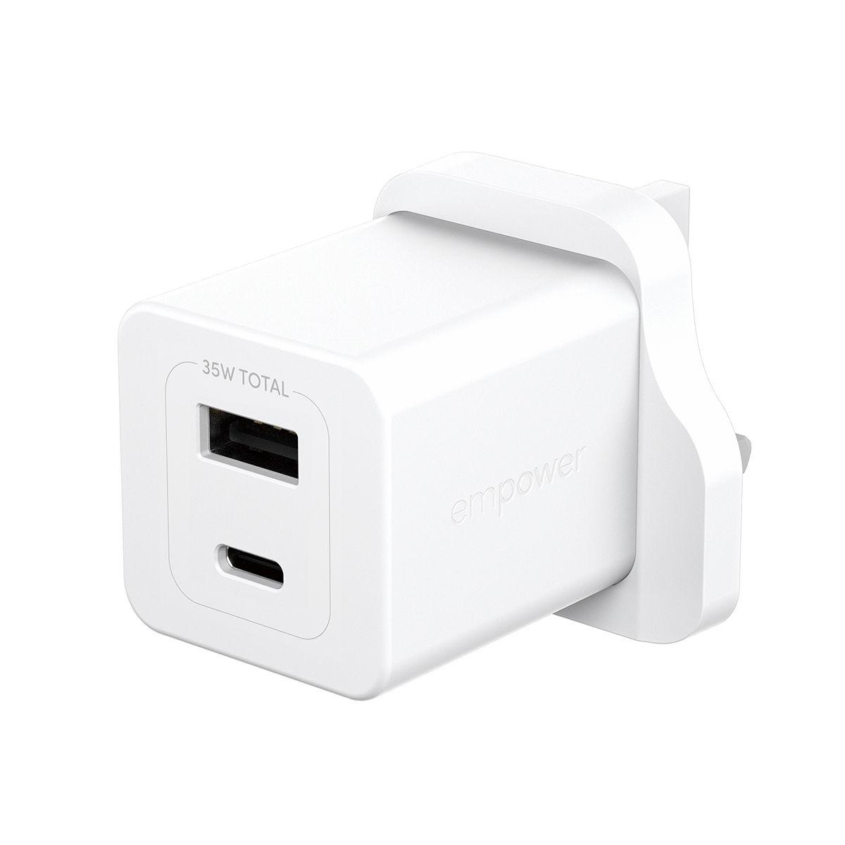 Carregador de Dispositivos Móveis PANZERGLASS empower™ Turbo EM51576 (35 W - Branco)
