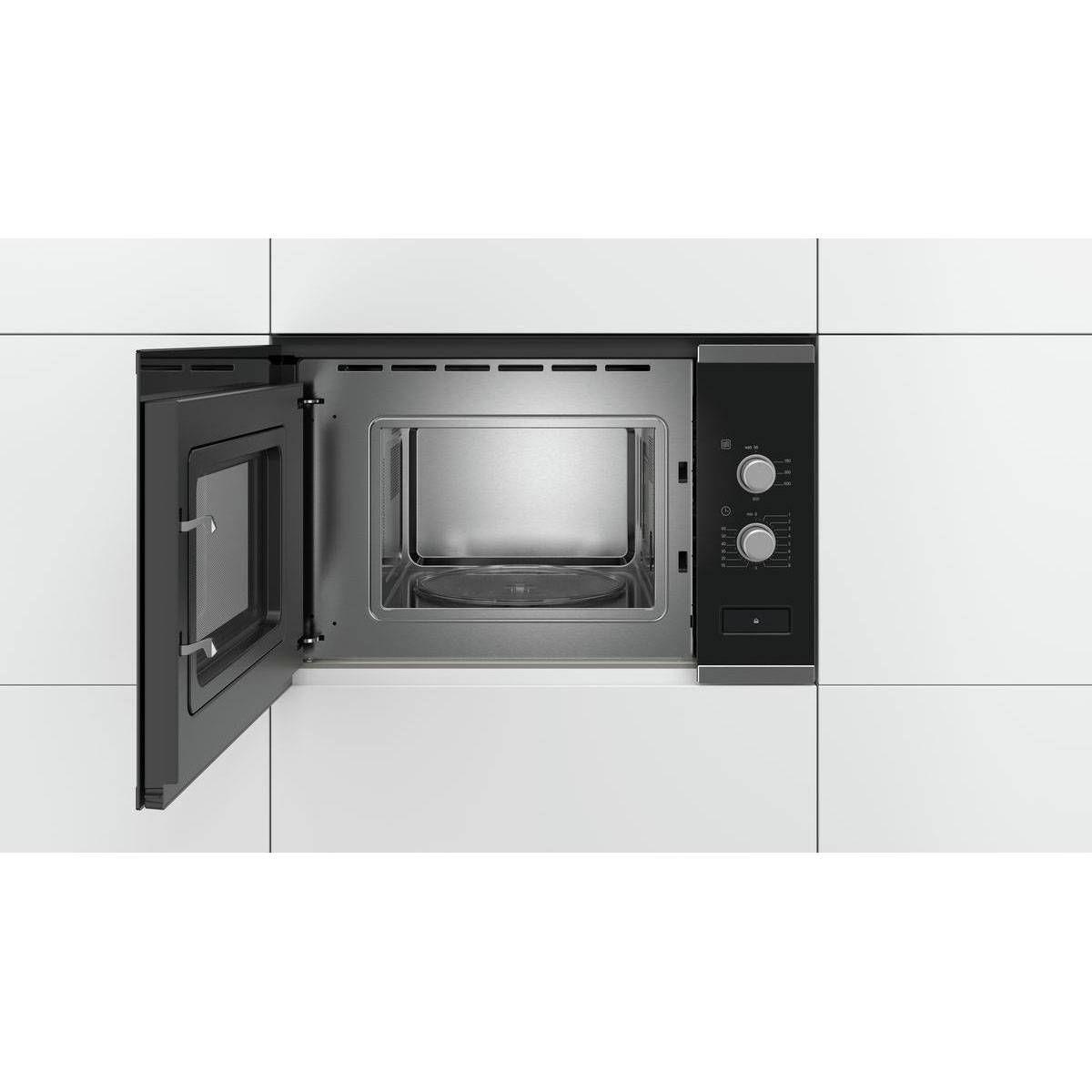 Micro-ondas Encastre BOSCH BFL520MS0 (Altura 38,2 cm - Preto e Inox) — miniatura 4