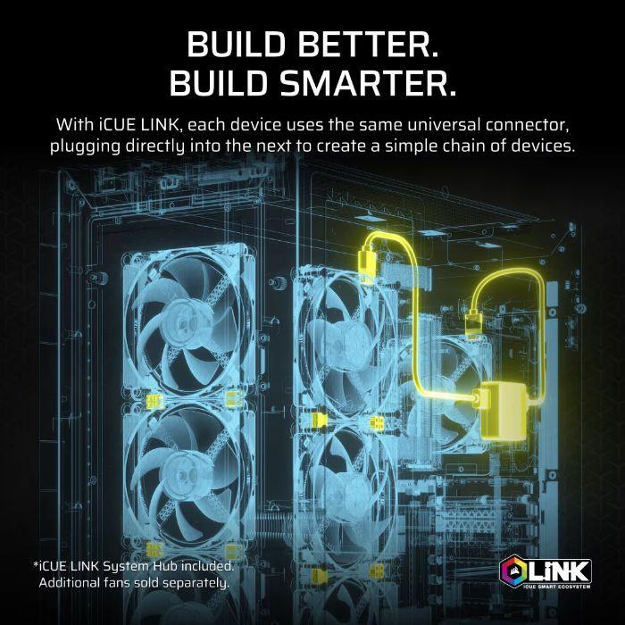 Kit de Refrigeração Líquida para CPU CORSAIR iCUE LINK TITAN 280 RX RGB (Preto) — miniatura 4