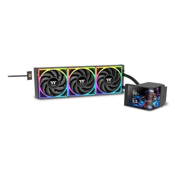 Refrigeração Líquida AIO THERMALTAKE MAGCurve 360 Ultra (12 cm - 2500 RPM - 2,7 cm - Preto)