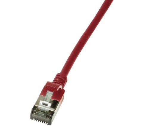 Cabo de Rede LOGILINK CQ9024S (0,5 m - Cat6A - RJ-45 - Vermelho)