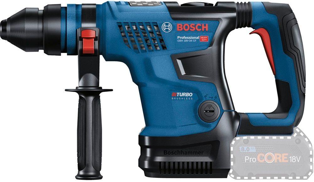 Martelo Perfurador BOSCH GBH 18V-34 CF Professional (Preto e Azul), miniatura 2