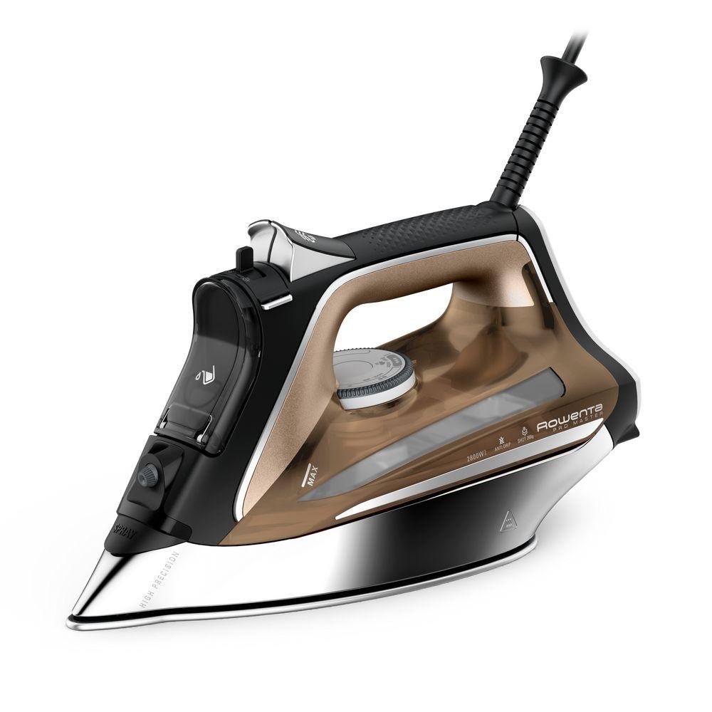 Ferro de Engomar ROWENTA DW8203D1 (2800 W - 0,31 l - Microsteam 400 HD soleplate - Preto, Bronze e Prateado)