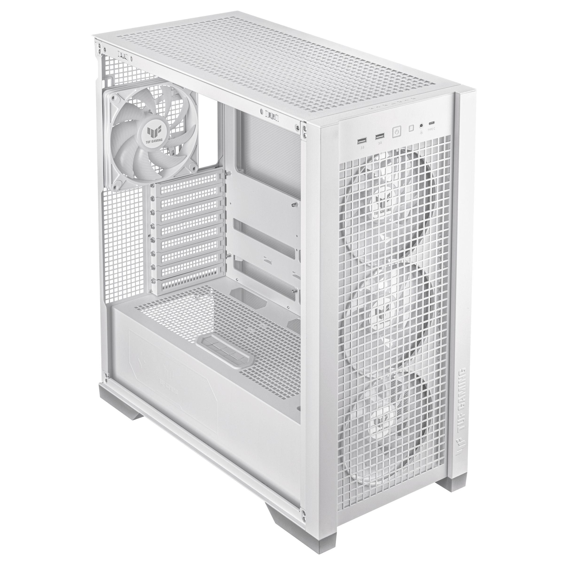 Caixa PC ASUS TUF Gaming GT302 ARGB (EATX, ATX, micro ATX, Mini-ITX - Midi Tower - 16,5 cm - Branco) — miniatura 13