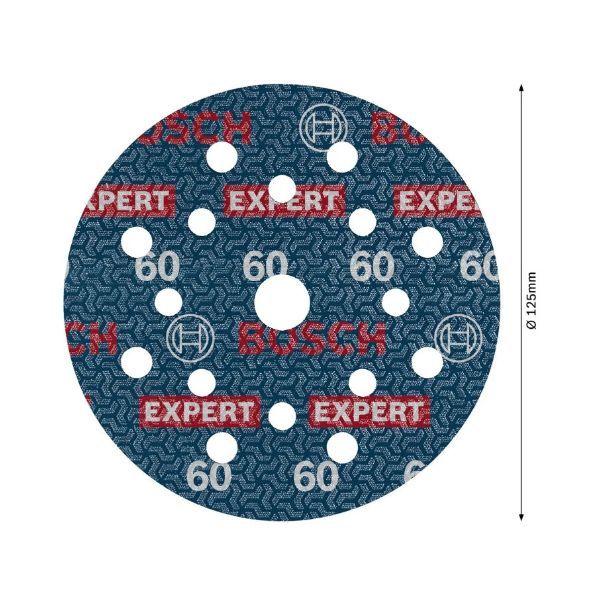 Discos de Lixagem BOSCH EXPERT O780 2608902399 (125 mm - Grão K60)