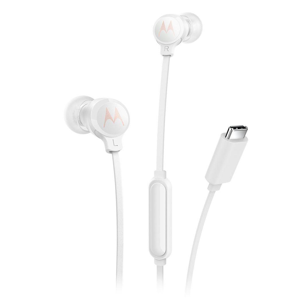Auscultadores MOTOROLA Earbuds 3C-S (Com fios - Branco)