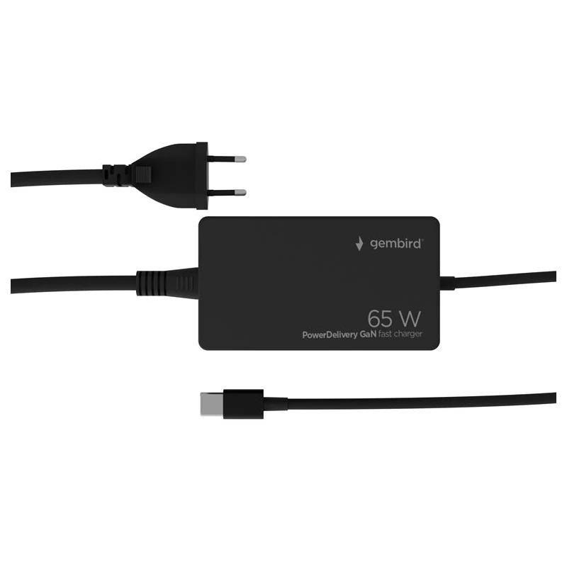 Carregador Universal GEMBIRD NPA-AC-PDQC65-01 (65 W - Até 65 W - Preto)