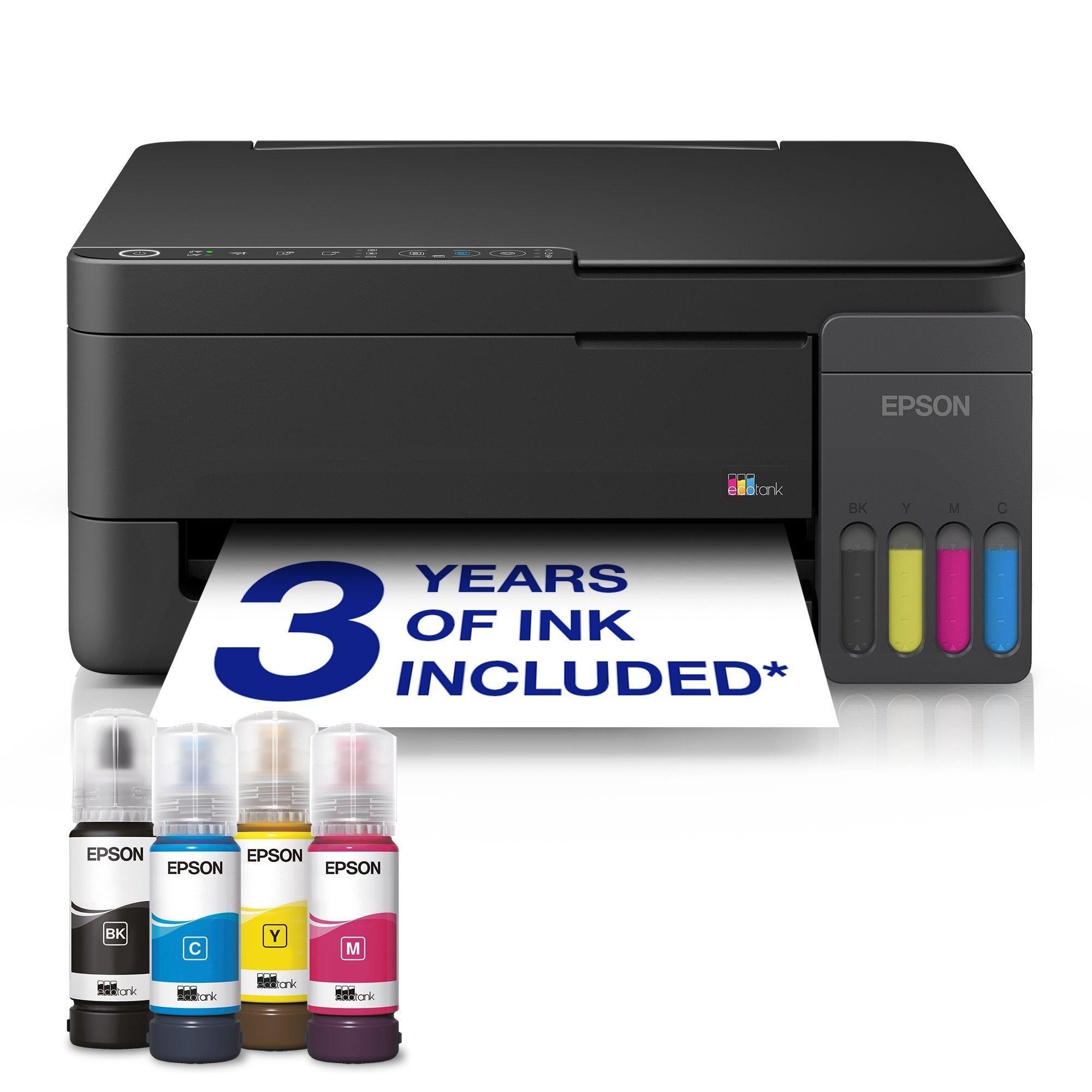 Impressora Multifunções EPSON EcoTank ET-2910 (A4 - Impressão a cores - Preto)