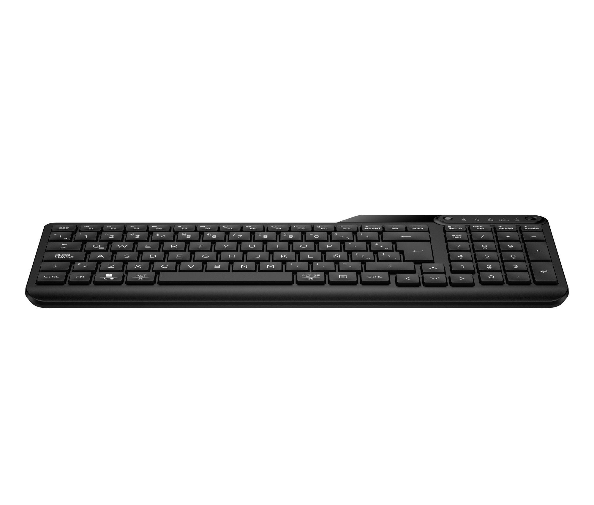 Teclado HP 475 (Interruptor de membrana - Tamanho completo - Bluetooth - Preto)