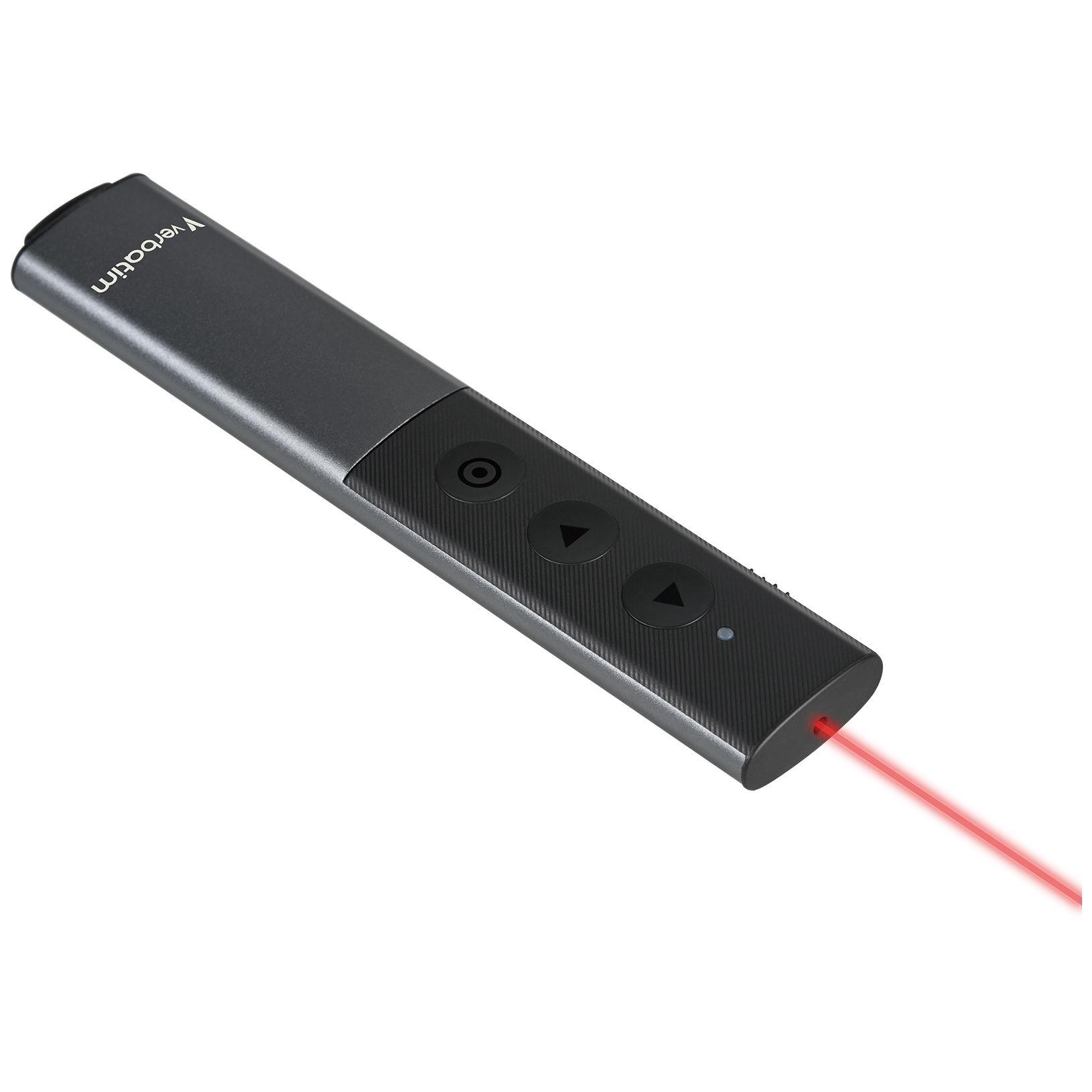 Apresentador Laser Sem Fios VERBATIM 32366 (RF - USB - Preto e Prateado) — miniatura 4