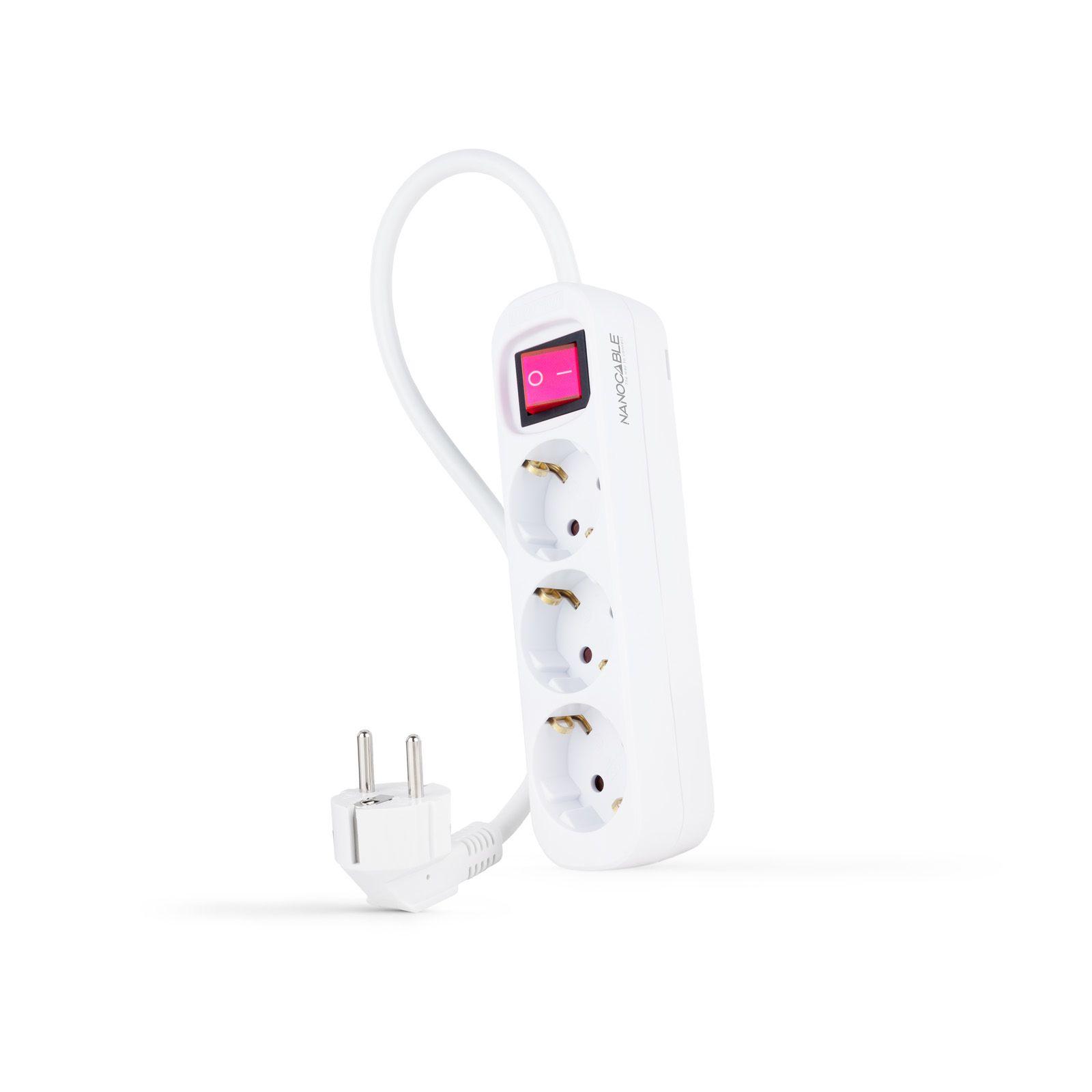 Extensão Elétrica NANOCABLE 10.38.0003 (Branco)
