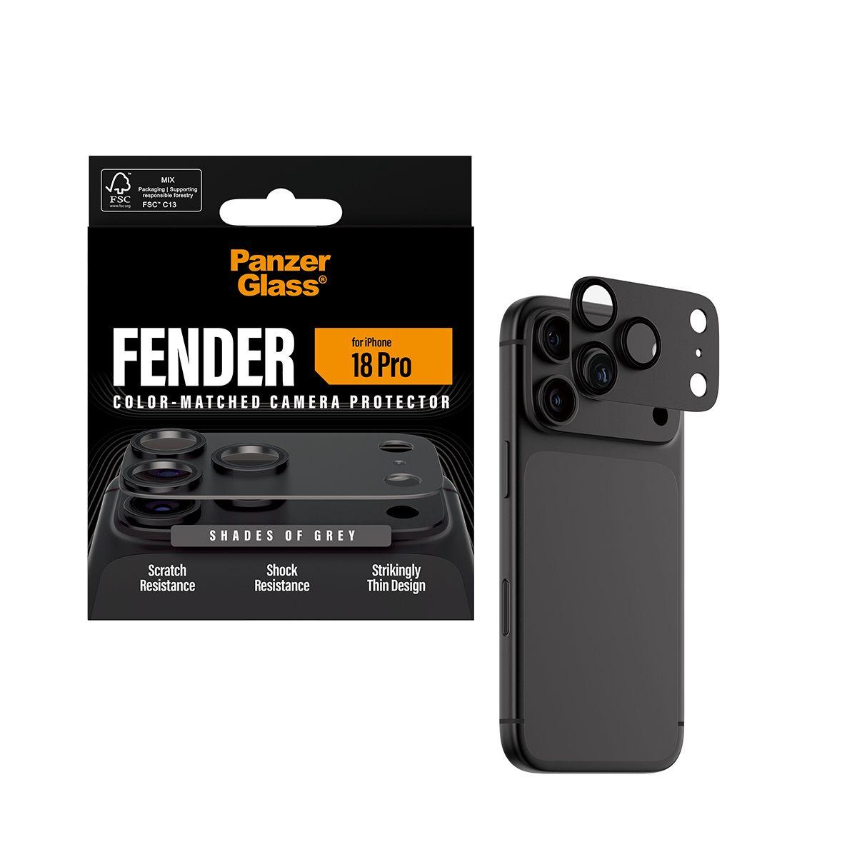 Protetor de Lentes de Câmara PANZERGLASS Fender Camera Lens Protector (Apple iPhone 18 Pro - Silicone - Transparente), miniatura 5