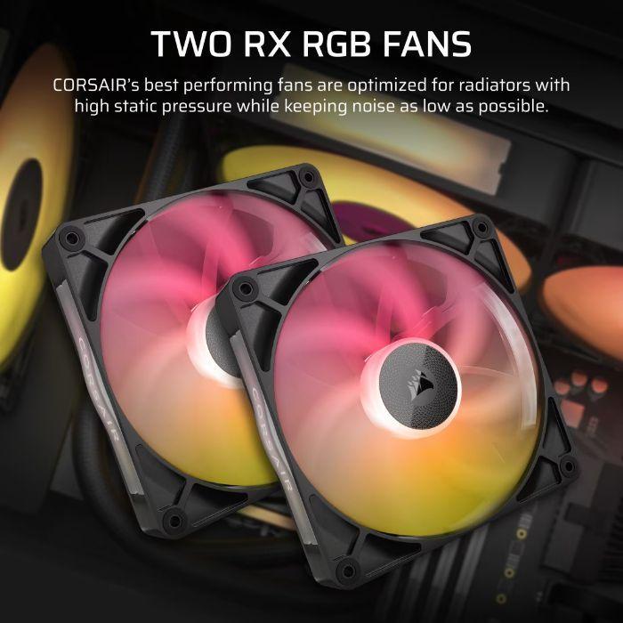 Kit de Refrigeração Líquida para CPU CORSAIR iCUE LINK TITAN 280 RX RGB (Preto) — miniatura 2