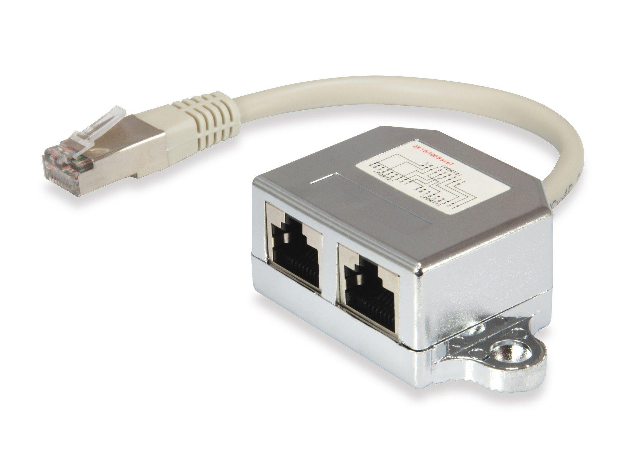 Splitter de Rede EQUIP 127608 (0,15 m - Prateado)