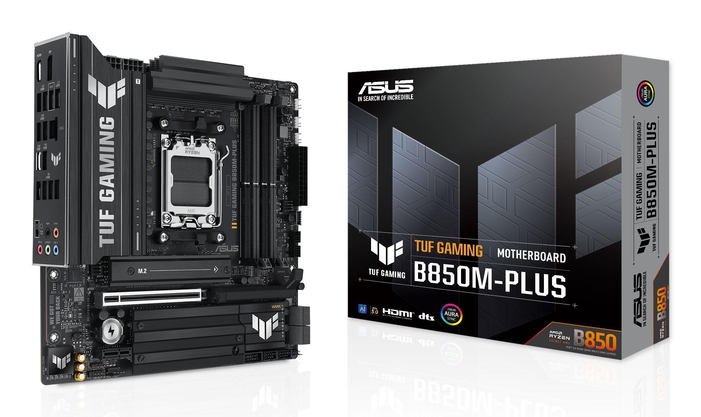 Motherboard ASUS TUF GAMING B850M-PLUS (AM5 - micro ATX - Duplo canal)