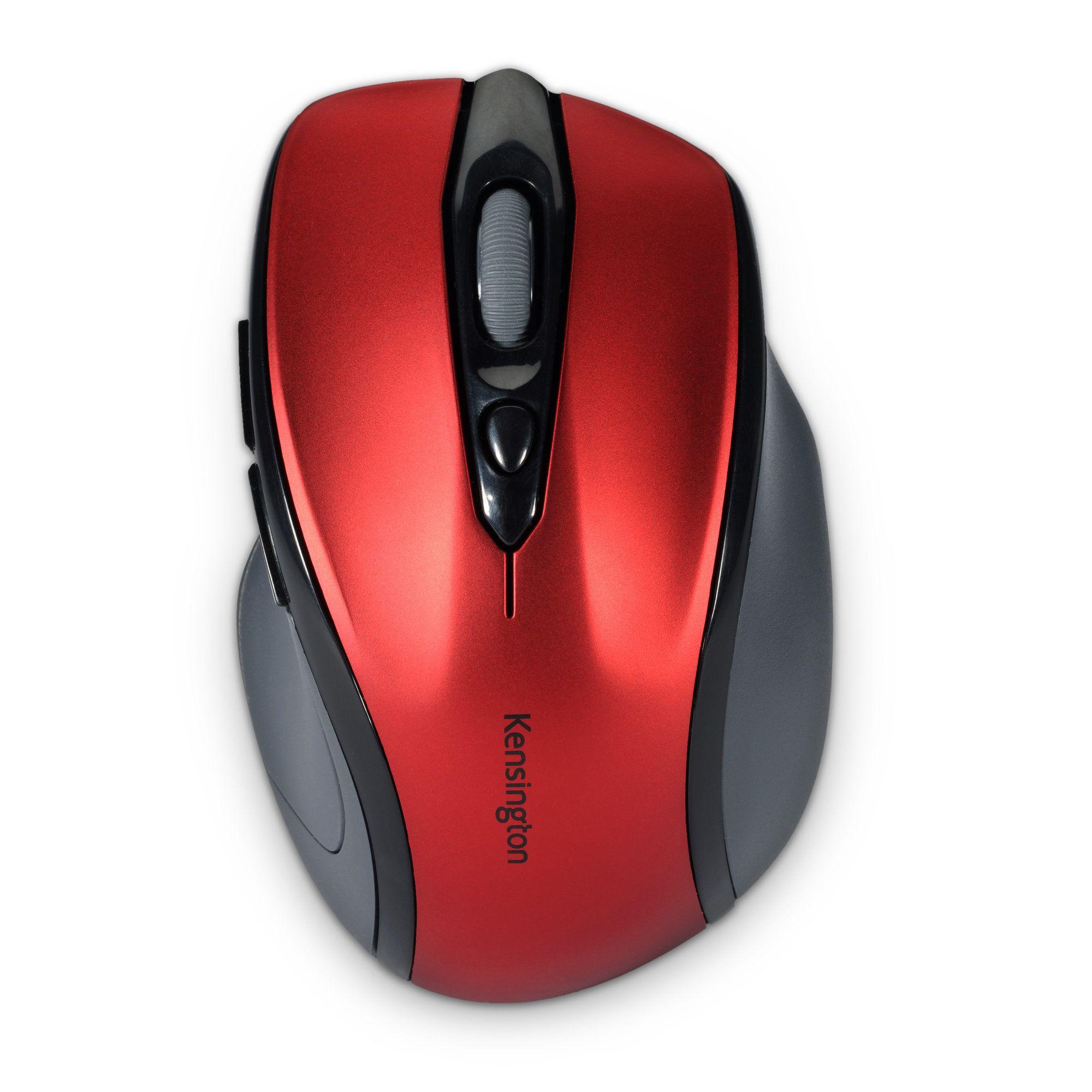 Rato KENSINGTON Pro Fit Mid-Size K72422WW (Mão direita - 1600 DPI - Ótico - Vermelho-rubi)