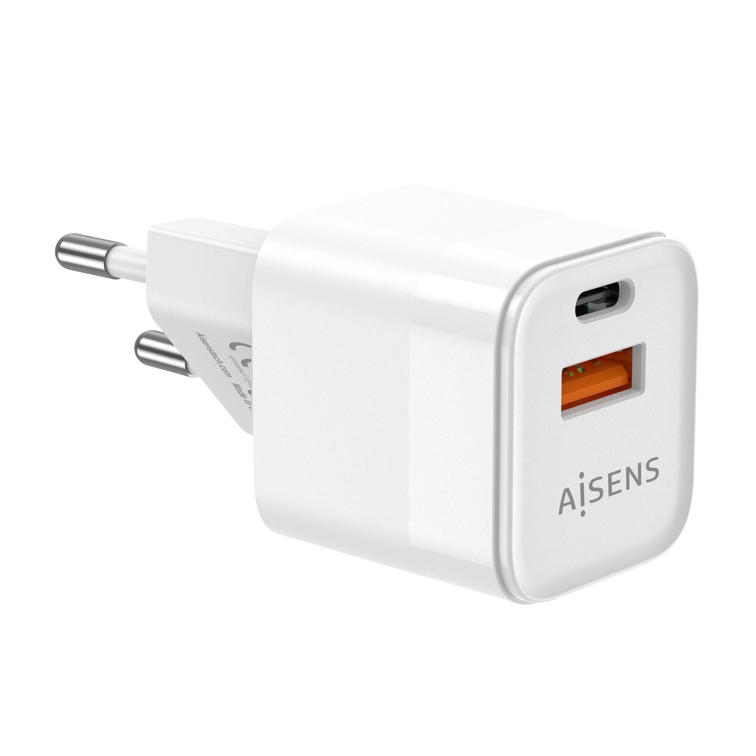 Carregador de Parede AISENS ASCH-20W2P002-W (20 W - Branco), miniatura 3