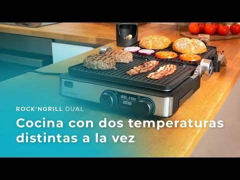 Grelhador Elétrico CECOTEC Rock'nGrill Dual (Preto/Inox), miniatura 2