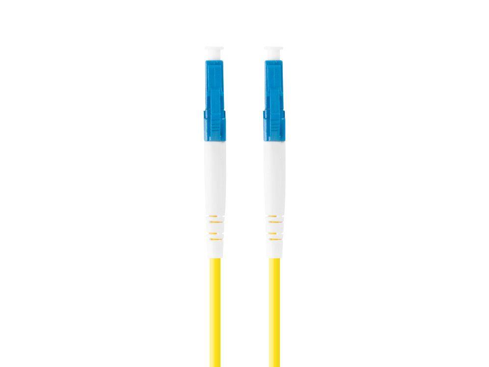 Cabo de Fibra Ótica LANBERG FO-LULU-SS11-0010-YE (LC/UPC para LC/UPC - Monomodo G.657.A1 - 1 m - Amarelo)