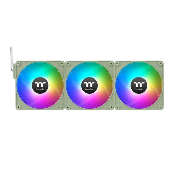 Conjunto de Ventoinhas THERMALTAKE CT140 EX ARGB Sync (RGB multicolor - 3 W - Verde Matcha) — miniatura 2