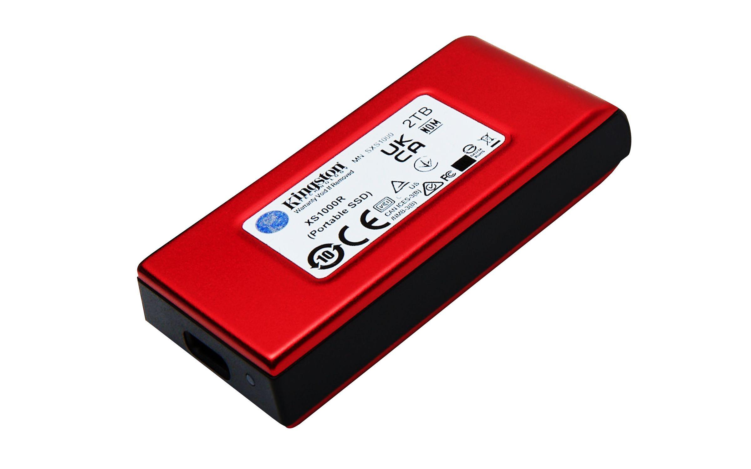 SSD Externo KINGSTON XS1000 (2 TB - USB 3.2 Gen 2 Type-C - USB Type-C - Vermelho), miniatura 4