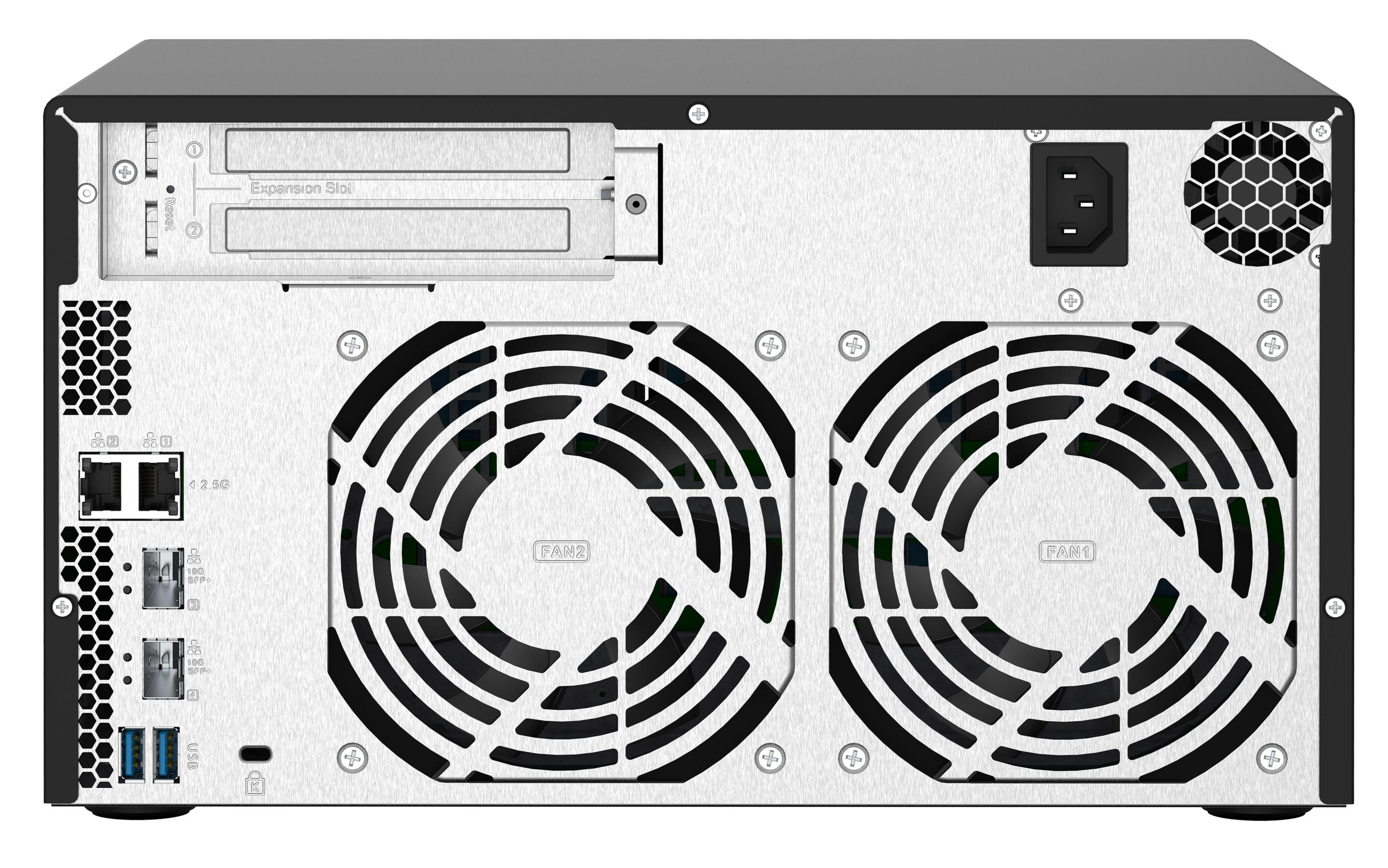 NAS QNAP TS-832PX-4G (Serial ATA III - 4 GB - 8 baias - Preto e Alumínio), miniatura 4