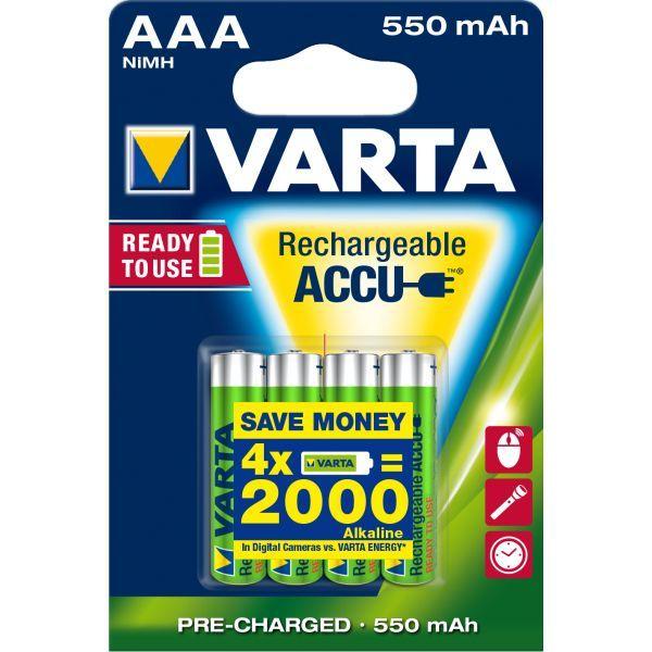 Pilhas Recarregáveis VARTA Recharge Accu Power HR03 (AAA - NiMH - 550 mAh) — miniatura 2