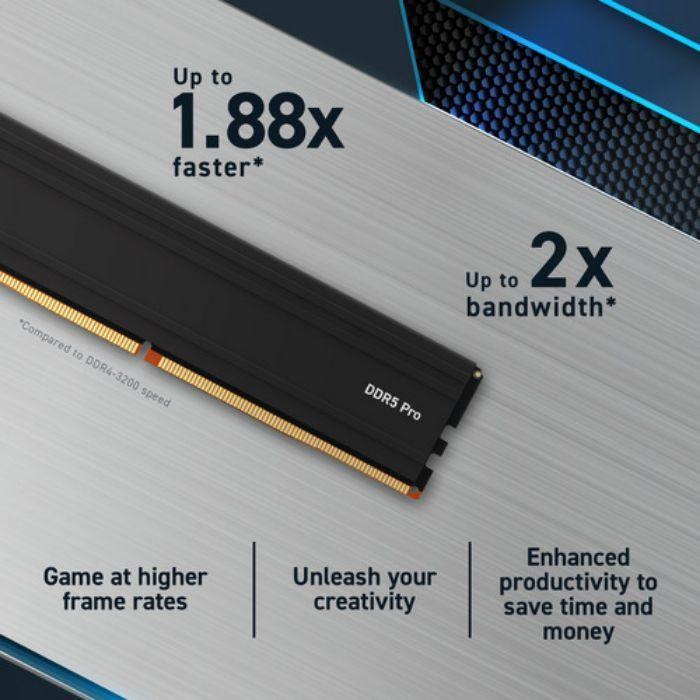 Memória RAM CRUCIAL Pro Overclocking Edition CP2K16G64C38U5B (6400 MHz - 32 GB - DIMM) — miniatura 3