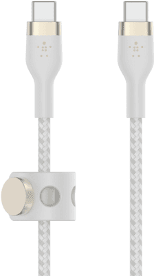 Cabo USB-C BELKIN CAB011BT1MWH (1 m - USB-C - Branco)