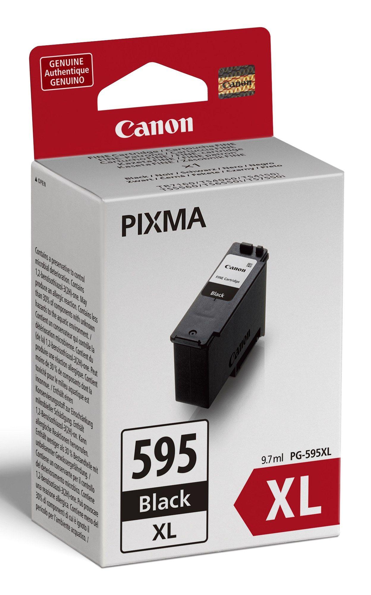 Multipack de Tinteiros CANON PG-595XL/CL-586XL + GP-501 (2 tinteiros + 50 folhas de papel fotográfico - Preto, Ciano, Magenta e Amarelo)