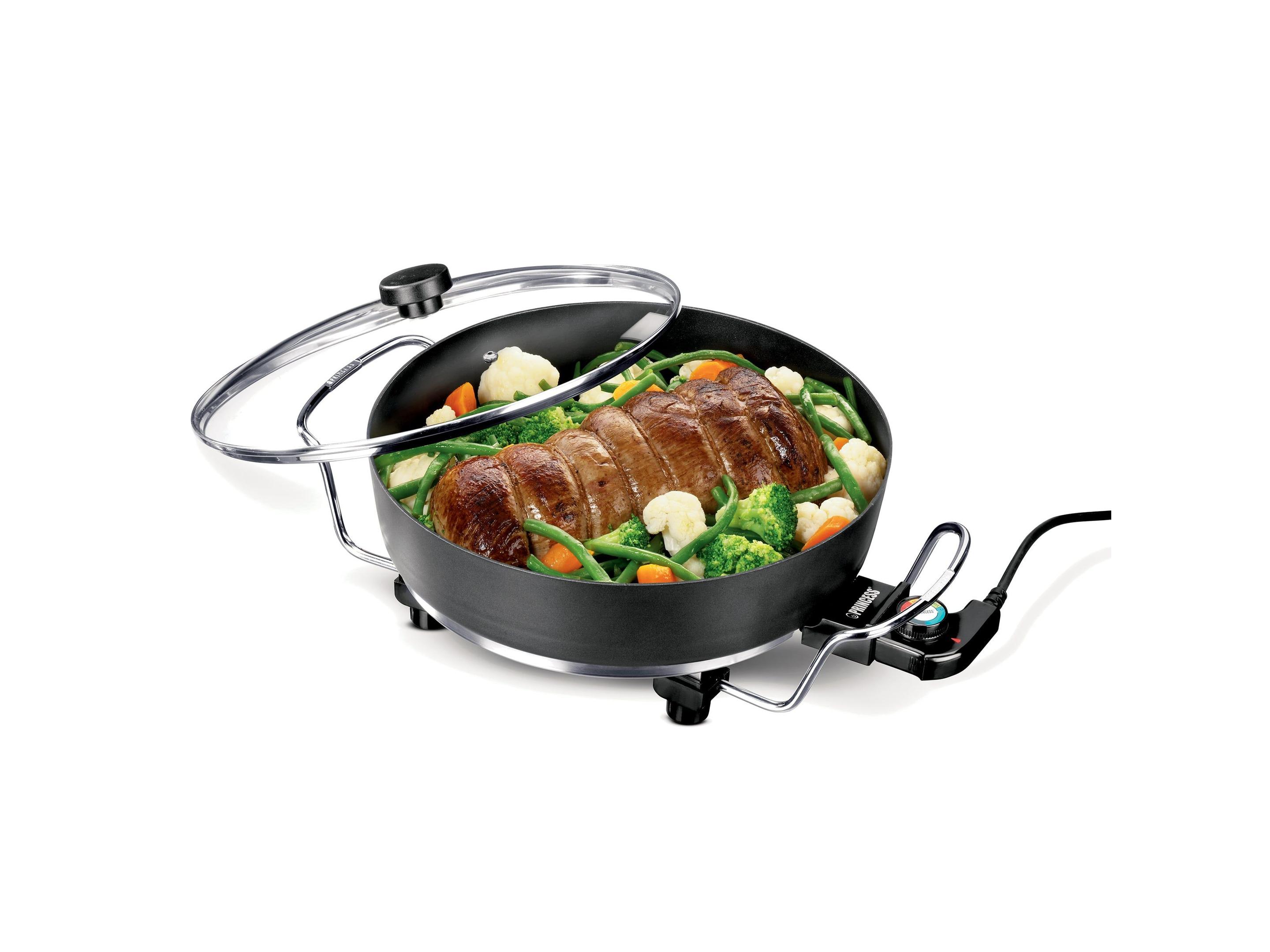 Panela Elétrica Multifunções PRINCESS Multi Wonder Chef Pro 162367 (Altura 17,5 cm - Preto)