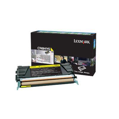 Toner LEXMARK C748H1YG (10.000 páginas - Lexmark C748de, C748dte, C748e - Amarelo)