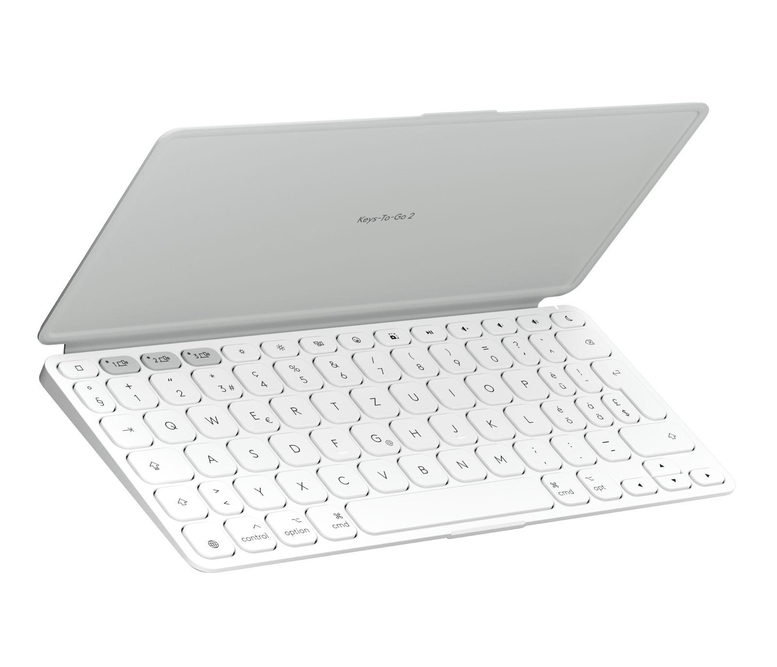 Teclado LOGITECH Keys-To-Go 2 (Suíço - Teclas tesoura - Mini - Branco) — miniatura 2