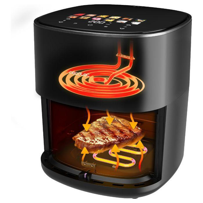Fritadeira sem Óleo CECOTEC Cecofry&Grill Duoheat 6500 (Preto), miniatura 4