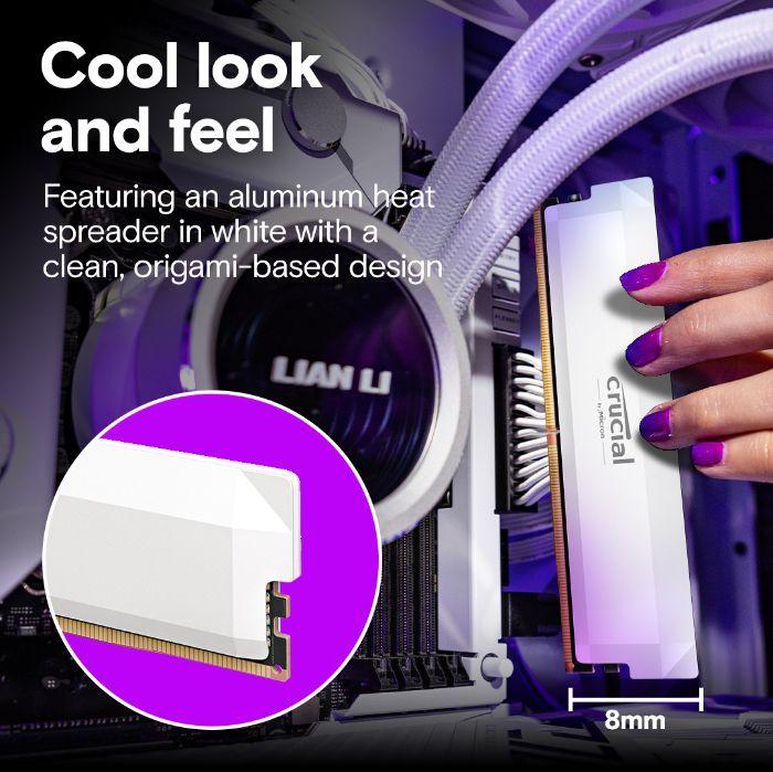 Kit de Memória RAM CRUCIAL Pro Overclocking CP2K16G64C38U5W (6400MHz - 32 GB - DIMM) — miniatura 5