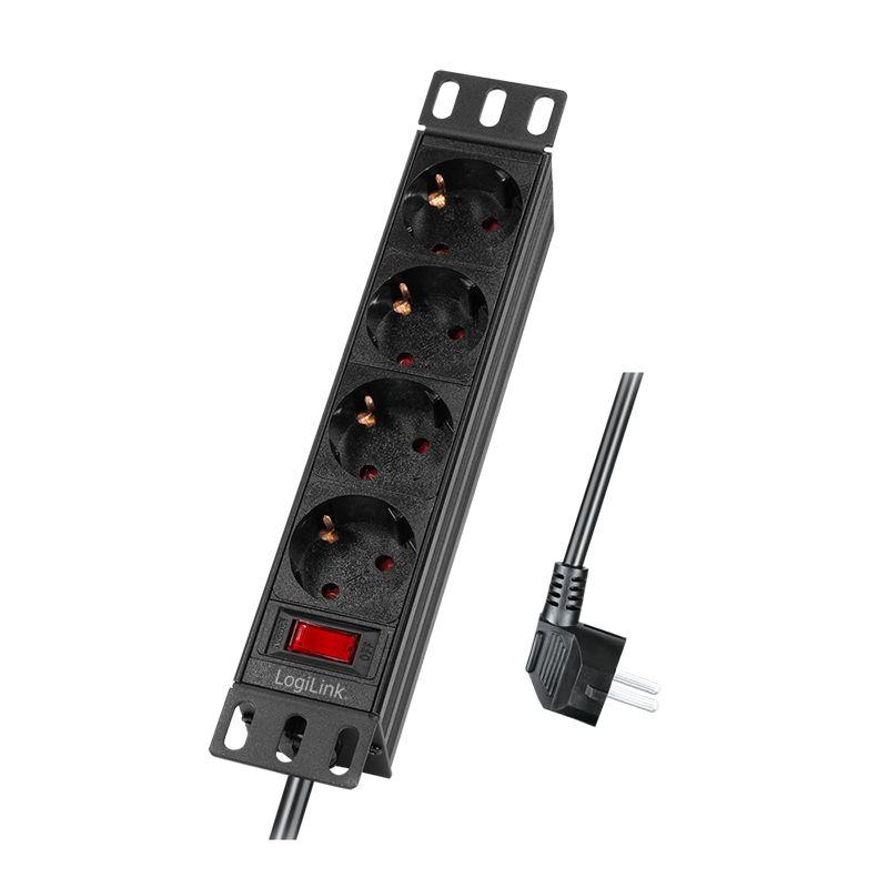 Unidade de Distribuição de Energia LOGILINK PDU4B01 (Tipo F - Preto), miniatura 2