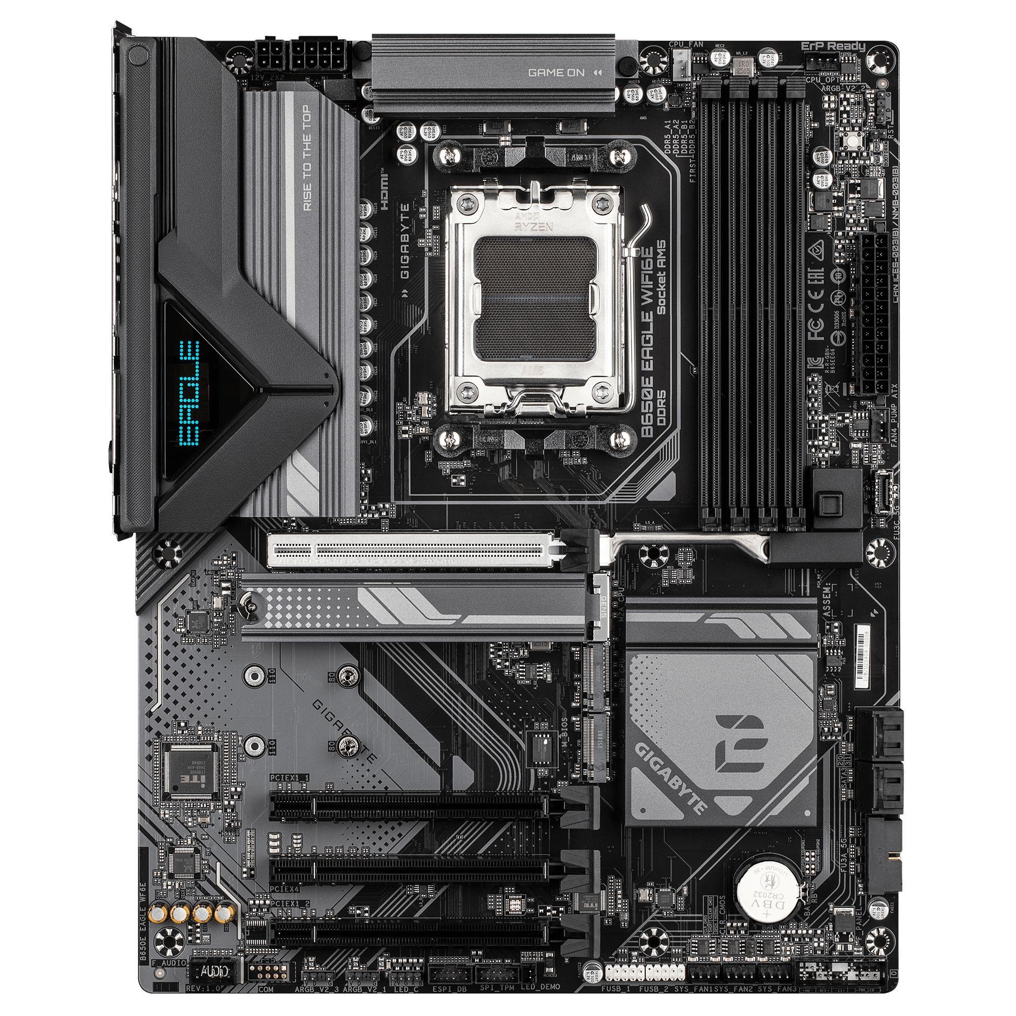 Motherboard GIGABYTE B650E EAGLE WF6E (AM5 - ATX - Duplo canal - Castanho escuro) — miniatura 2