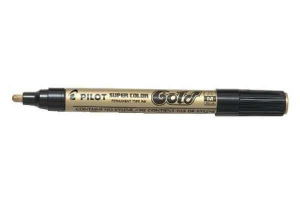 Marcador Permanente PILOT Super Color SC-G-M (Metal - Dourado)