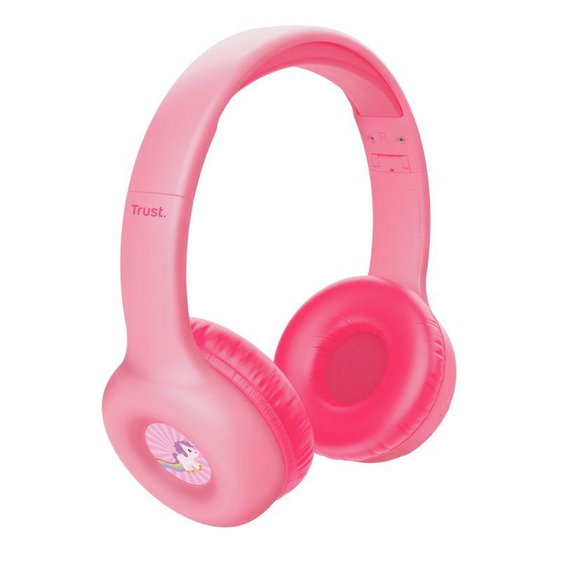 Auscultadores TRUST Nouna (Binaural - Com fios e sem fios - Supra-aural - Rosa), miniatura 2