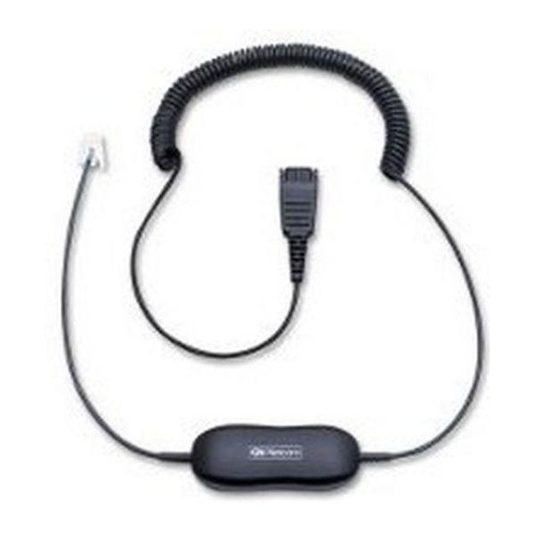 Cabo Telefónico JABRA GN1216 (QD para RJ-9, 2 m - Preto), miniatura 2