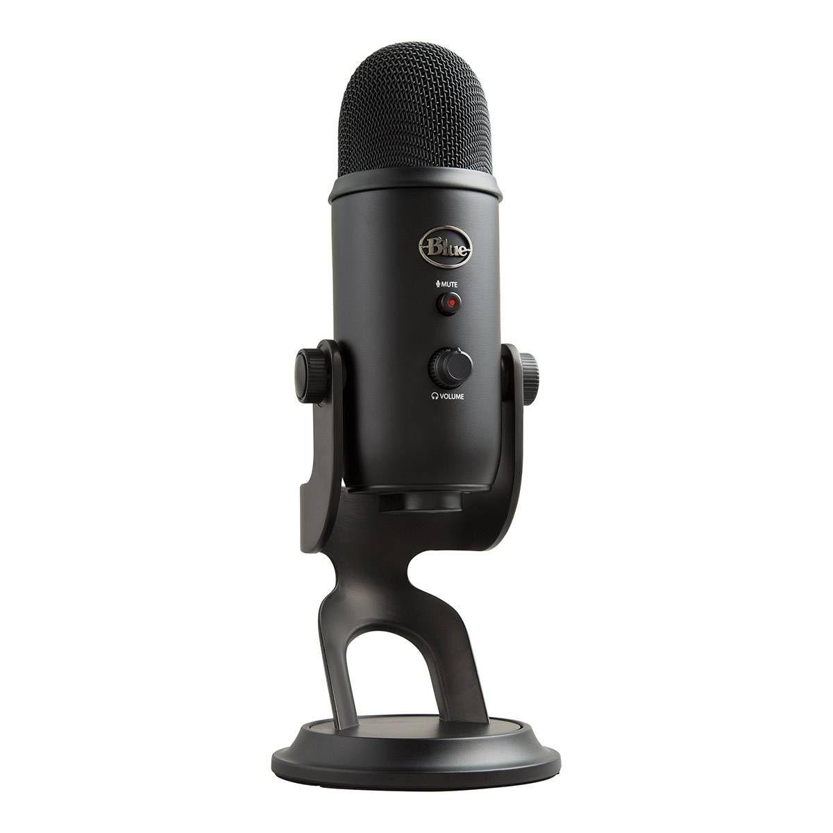 Microfone LOGITECH Yeti (Com fios - USB - 48 kHz - Preto)