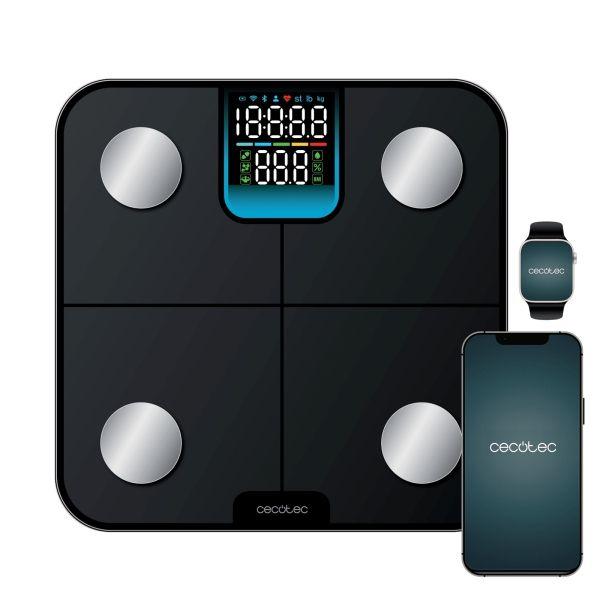 Balança Pessoal Inteligente CECOTEC Surface Precision HealthySmart (Vidro temperado - Preto)