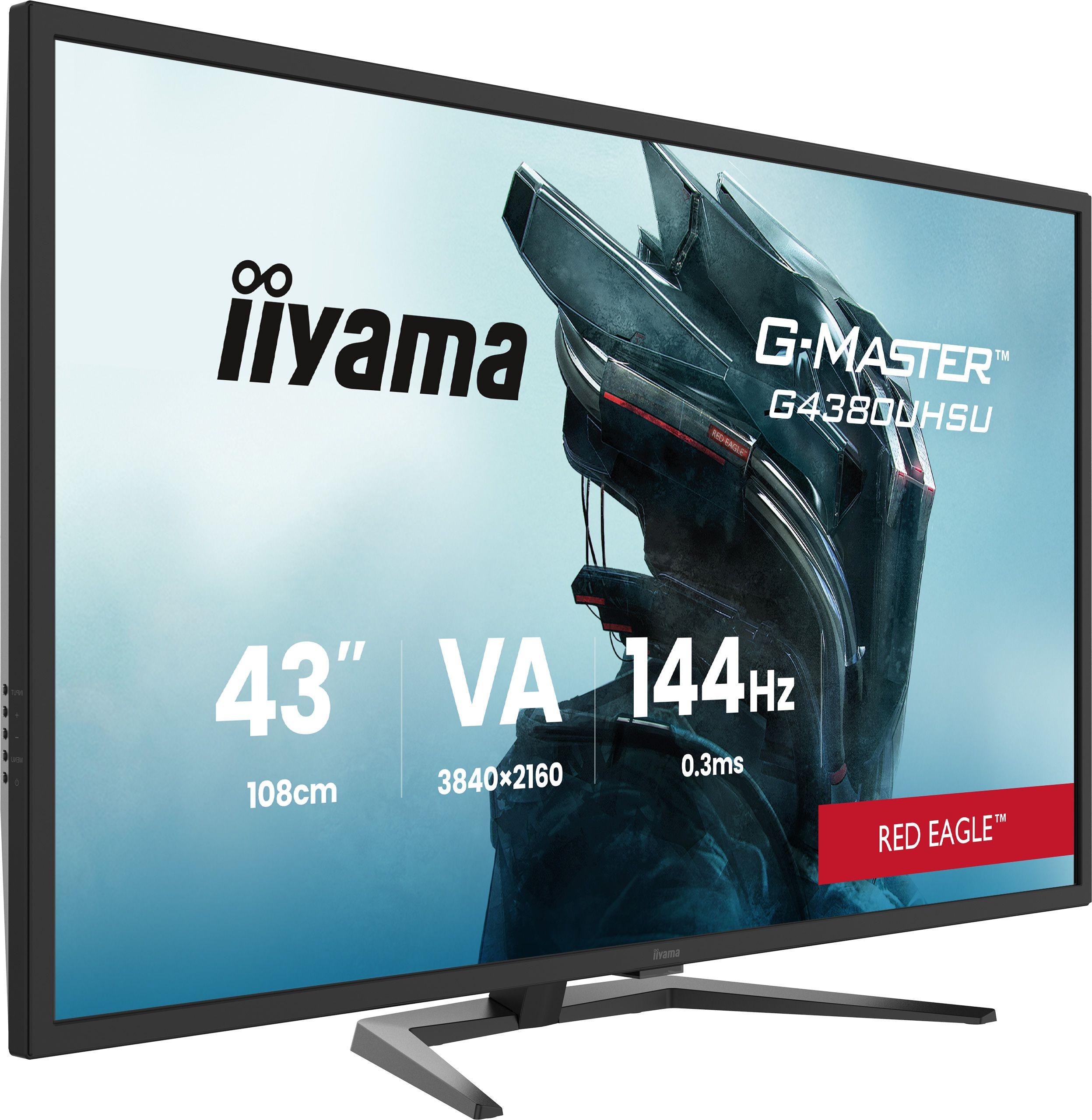 Monitor IIYAMA G-Master Red Eagle G4380UHSU-B2 (42,5" - VA - 144 Hz - Preto)