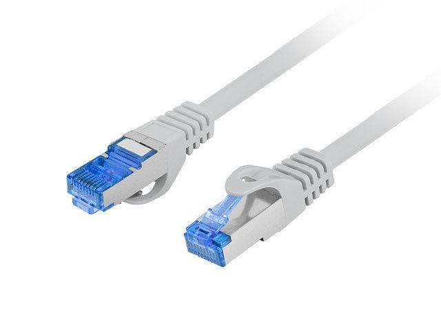 Cabo de Rede LANBERG PCF6A-10CC-0200-S (2 m - Cat.6A - RJ-45 - Cinzento)