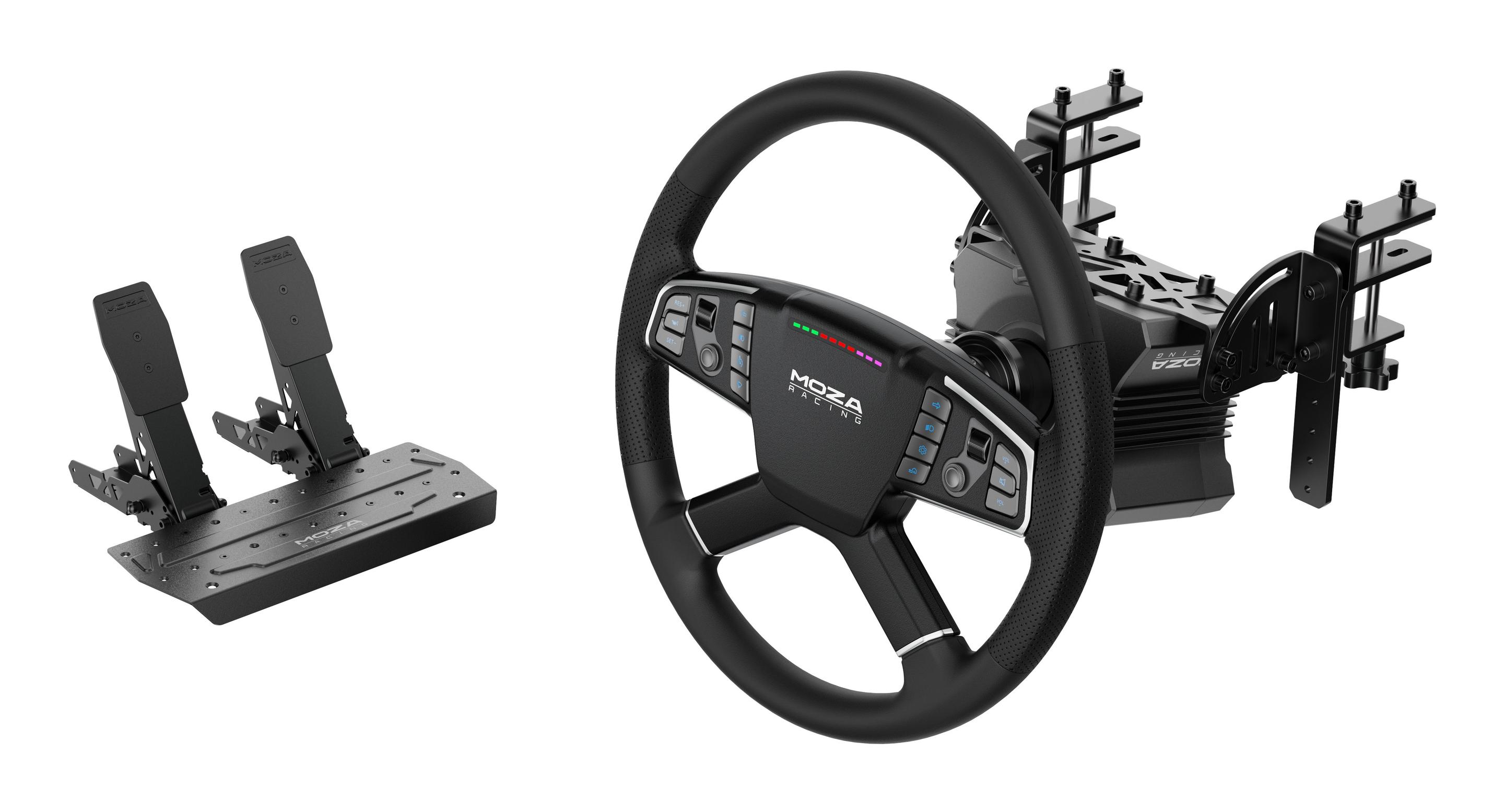 Kit de Simulação MOZA RACING R5 para Condução de Camiões (Preto)