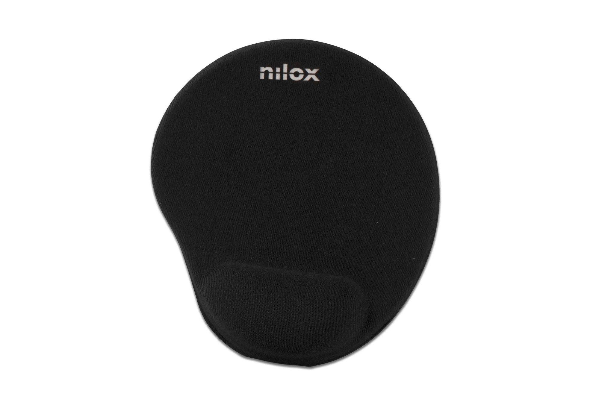 Tapete de Rato Ergonómico NILOX NXMPE01 (Preto), imagem 1